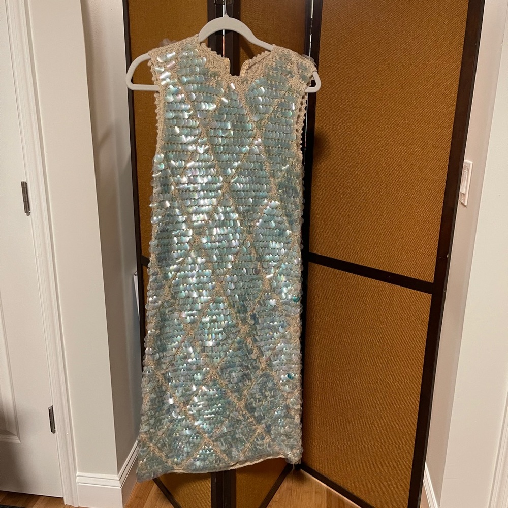 Vintage | irredentist sequin blue dress